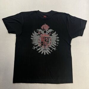 Hard 8 Affliction Style T-Shirt Men's Size XL Black Grunge Skater Graphic Tee